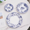 Jungle bone china toile animal plates set for dining room