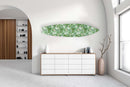 Jungle Green Leaves Acrylic Surfboard Wall Art