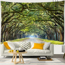Jungle path mandala tapestry ancient oak bedroom wall hanging
