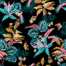 Contemporary Black Wallpaper with Butterflies Tasteful