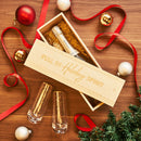 Holiday Spirit 1-Bottle Wooden Wine Gift Box