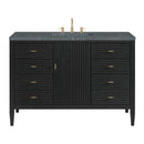 James Martin Myrrin 48" Single Bathroom Vanity, Carbon Oak