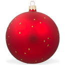 USA Marine with American Flag Glass Ball Patriotic Christmas Ornament 4 Inches
