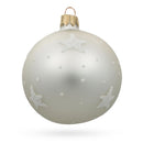 Snowman with Christmas Tree and Gifts Glass Ball Ornament 3.25 Inches