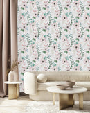 Voguish Pink Flowers Wallpaper Vogue High-Quality