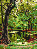 Needlepoint canvas for halfstitch without yarn Autumn 3562J