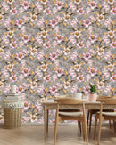 Voguish Pink Flowers Wallpaper Vogue Select