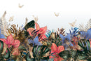 Contemporary Gold Leaves Wallpaper Smart