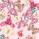 Fashionable Pink Orchid Wallpaper Chic
