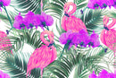 Fashionable Pink Flamingos Wallpaper