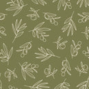 Voguish Olive Tree Pattern Wallpaper Fashionable
