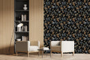 Dark Wallpaper with Butterflies