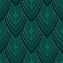 Dark Green Pattern Wallpaper