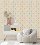 Beige Drop Pattern Wallpaper