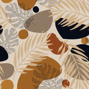 Tropical Vintage Leaves Wallpaper