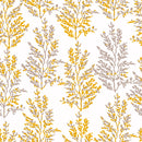 White Wallpaper with Herbs