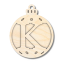 Unfinished Wood Layered Letter Christmas Ornaments | A-Z | 2 Piece | 5" Tall | 1/8" Wood | Wood Craft DIY