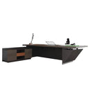 Maverick · Standing L-Shaped Executive Desk, Adjustable Height