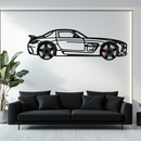 Mercedes SLS AMG Metal Wall Art – Rotating Wheel Car Silhouette • Luxury Automotive Decor • Perfect Gift for Car Lovers - KAFMEKA075