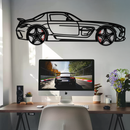 Mercedes SLS AMG Metal Wall Art – Rotating Wheel Car Silhouette • Luxury Automotive Decor • Perfect Gift for Car Lovers - KAFMEKA075