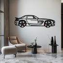 Mercedes SLS AMG Metal Wall Art – Rotating Wheel Car Silhouette • Luxury Automotive Decor • Perfect Gift for Car Lovers - KAFMEKA075