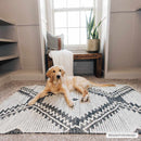 Brownhills Hand Woven Cotton & Wool Area Rug