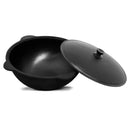 Dutch Oven Pot with Lid 12 L (12.7 Quarts) - Cast Iron Dutch Oven - Uzbek Kazan Cast Iron - Cast Iron Cookware Set – Premium Camping Cookware