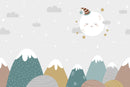 Mountains and Moon Wallpaper