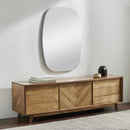 Kopparberg Metallic Silver Gold Frame Round Mirror