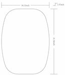 Kopparberg Metallic Silver Gold Frame Round Mirror