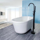 Kebo Double Handle Floor Mounted Clawfoot Tub Faucet