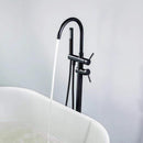 Kebo Double Handle Floor Mounted Clawfoot Tub Faucet