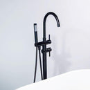 Kebo Double Handle Floor Mounted Clawfoot Tub Faucet