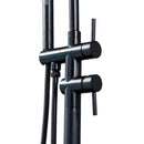 Kebo Double Handle Floor Mounted Clawfoot Tub Faucet