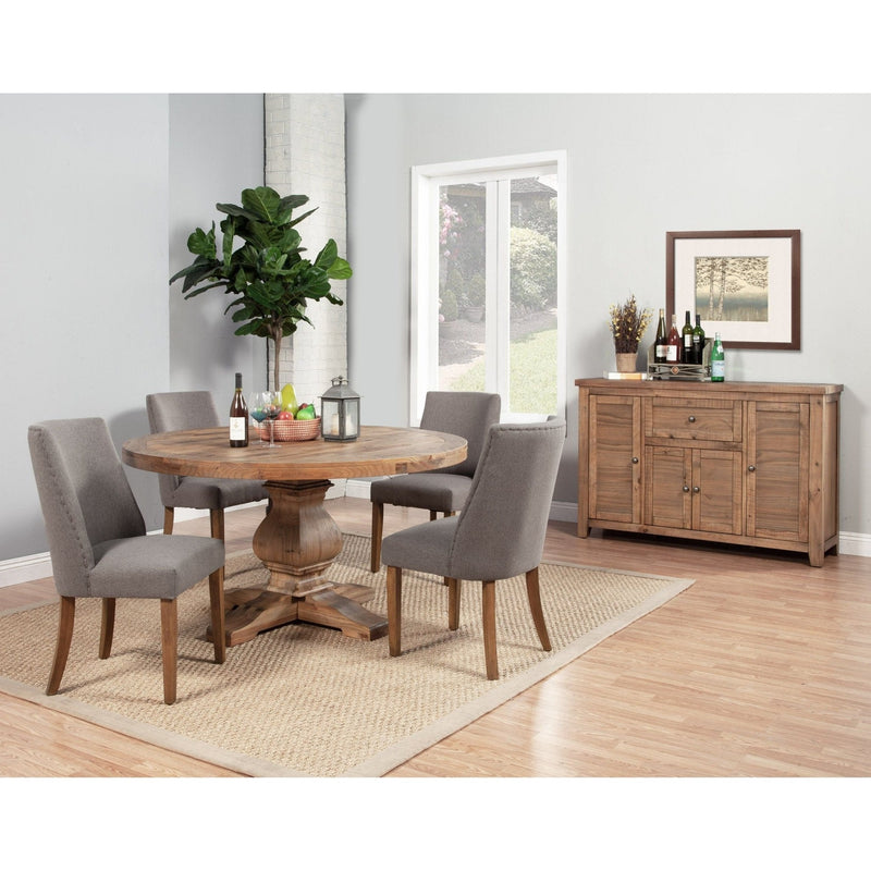 Kensington Round Dining Table, Reclaimed Natural