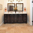 Mina Rustic Antique Pattern Brushed, Chiseled, and Partially Filled - Full Truckload installed bathroom