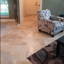 Mina Rustic Antique Pattern Brushed, Chiseled, and Partially Filled - Full Truckload installed floor green walls