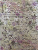 Parisian Charm Designer Printed AIDA Fabric. Canvas for embroidery with an applied background  KF-1344A