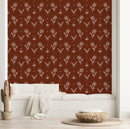 Fashionable Red Floral Wallpaper