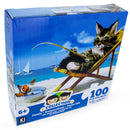 100 Piece Cat on Vacation Puzzle
