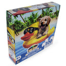 100 Piece Puppy on a Swimming Ring Puzzle