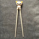 Kids bear panda cat learning chopsticks set dining room training gift