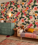 Flower Party Wallpaper, nude