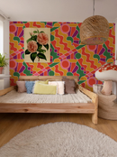 Day Trippin' Wallpaper, purple, red, yellow and green