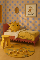 Sol Wallpaper, peach and lavender