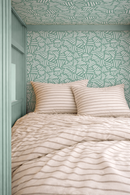 Simple Stripes Wallpaper, mint and white