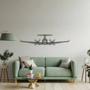 King Air 200 Front Metal Aircraft Wall Art - NCP0432