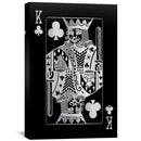 King of Clubs - Silver Canvas