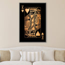 King of Hearts - Gold Canvas