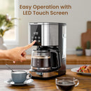 Kismile 10 Cup Drip Coffee maker with Led Display & Touch Screen CM3743